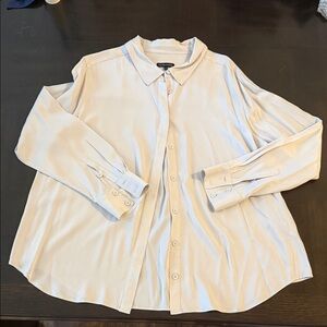 Universal Standard Sand Button-Down Shirt